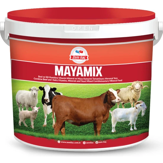 Zem Mayamix Çiftlik Hayvanları Günlük Vitamin Mineral Dengeleyici Yem Katkısı 10 kg