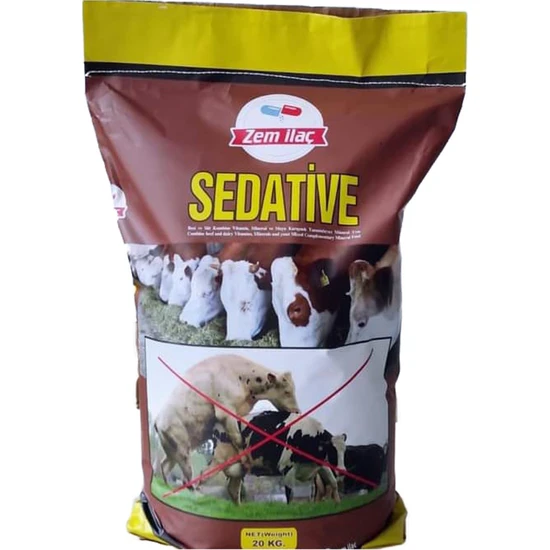 Zem Sedative Çiftlik Hayvanı Bitkisel Sakinleştirici Ekstrak 20 kg