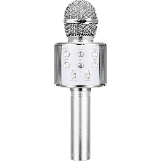 Case 4u Karaoke Mikrofon Bluetooth Hoparlör Aux USB Mikro Sd Kart Girişli