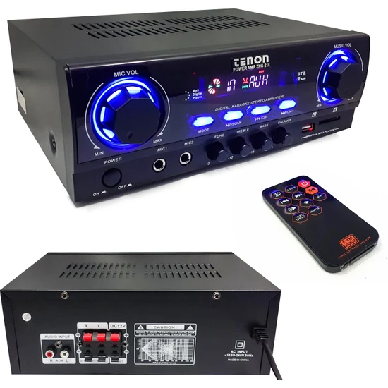 Tenon Anfi 2X50W Rms Bluetooth Aux/usb/sd/eko/bass/treble/balance Tenon ZNG-218