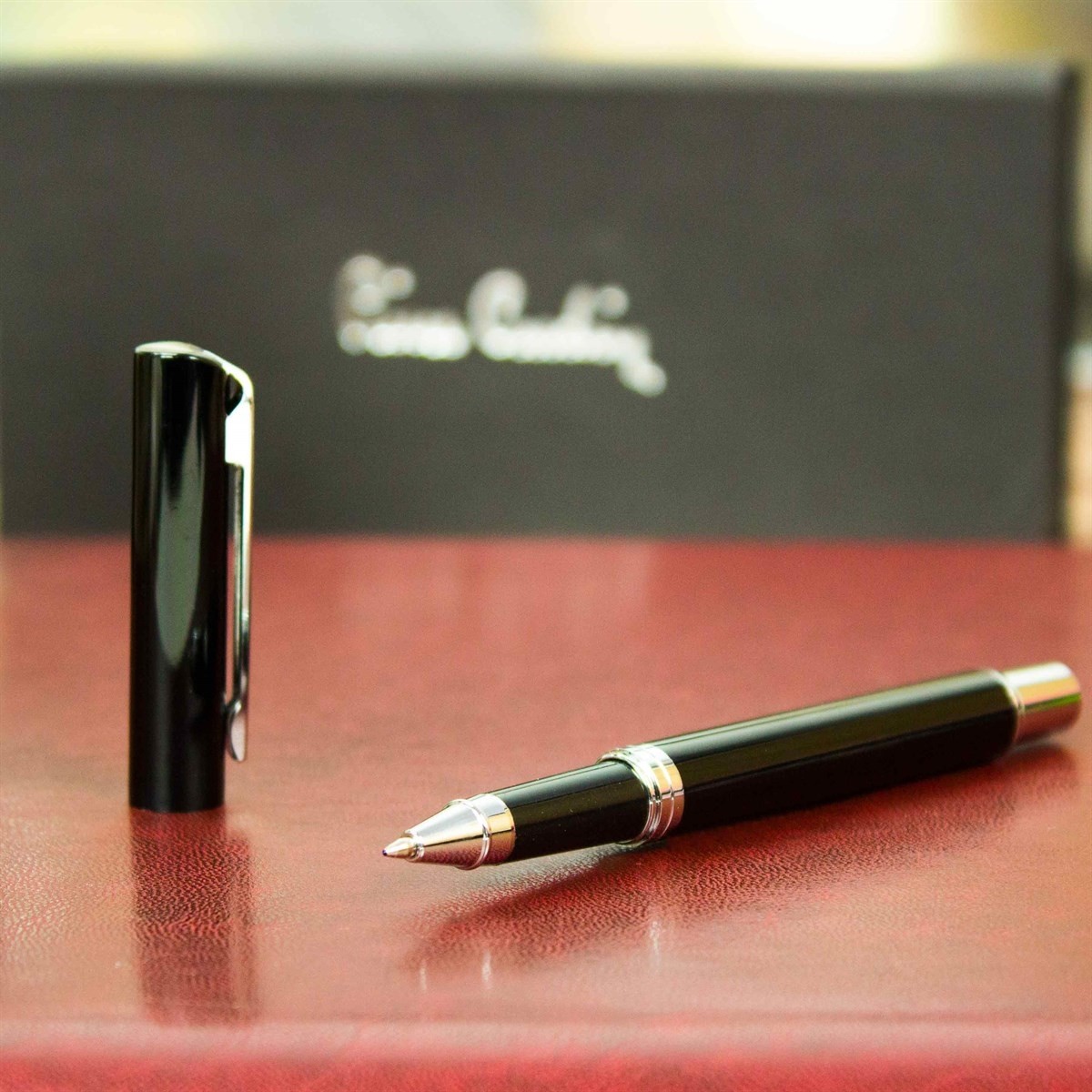 Pierre Cardin Isme Özel Pierre Cardin Deri Cüzdan Kalem Çakmak Ve anahtarlık Seti P075 görsel 3