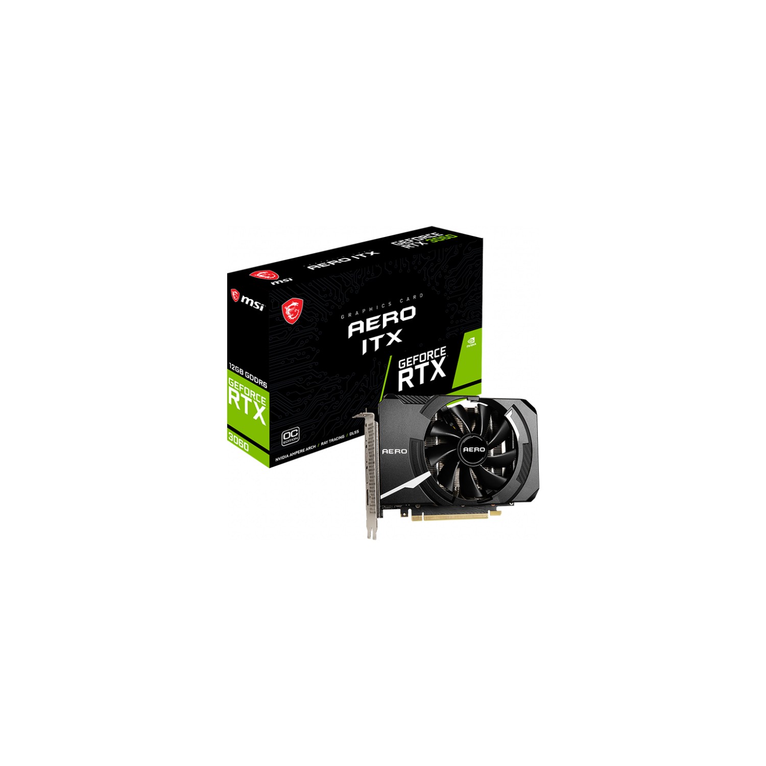 MSI VGA GEFORCE RTX 3060 AERO ITX 12G OC RTX3060 12GB GDDR6 Fiyatı