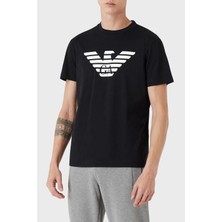 Emporio Armani Pamuklu Baskılı Regular Fit Bisiklet Yaka Erkek T-Shirt 8N1TN5 1jpzz 0975