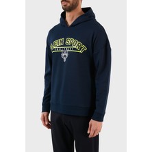 Plein Sport Logolu Regular Fit Kapüşonlu Pamuklu Erkek Sweat FIPS21985