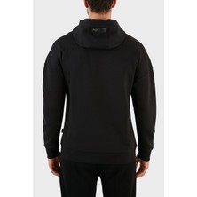 Plein Sport Logolu Regular Fit Kapüşonlu Pamuklu Erkek Sweat FIPS21899