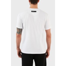 Plein Sport Logolu Bisiklet Yaka Pamuklu Erkek T-Shirt TIPS127TN01