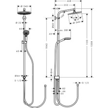 Hansgrohe 27270000 Hg Crometta S240 1jet D. Kolonu Reno Eco