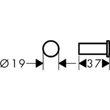 Hansgrohe 41711000 Hg Logis Universal Tekli Askı Krom
