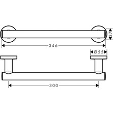 Hansgrohe 41713000 Hg Logis Universal Tutamak Krom