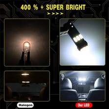 Canbus Dekoratif LED Ampul T10-15SMD 4014 Canbus 12V Çift Beyaz / LAAM862