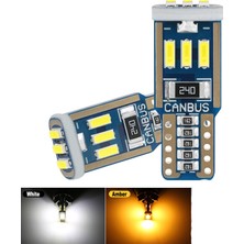 Canbus Dekoratif LED Ampul T10-15SMD 4014 Canbus 12V Çift Beyaz / LAAM862