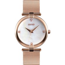 Skmei Çekilk Hasır Kordon Kadın Kol Saati