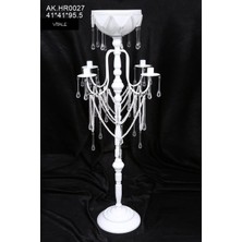Vitale Büyük 8 Kollu Tekli Şamdan AK.HR0027