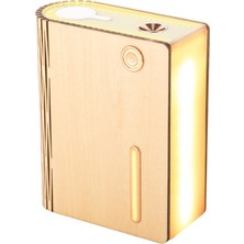 Dolity 320 ml Nemlendirici Kitap Lambası Serin Mist LED Sessiz Aroma Difüzör Başucu Beyaz (Yurt Dışından)