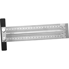 Lovoski T Tipi Delik Ölçeği Cetvel Ağaç Işleme Scribing Mark Line Gauge Carpenter 200MM (Yurt Dışından)