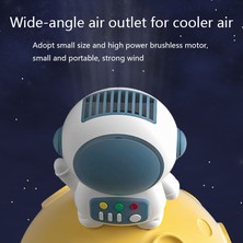 YKD Store 6052 USB Şarj Mini Astronot Şekli Bladeless Fan (Pembe)