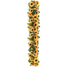 Nettenevime Yapay Çiçek Ay Çiçeği Tak Organizasyon Nişan Düğün Dekor Çiçeği Süsleme Tag 25X150CM