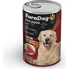 Eurodog Köpek Konservesi Biftekli 400 gr x 12 Adet