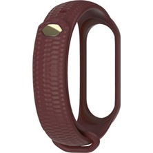 Kaneed Xiaomi Mi Band 3/4 Kayış Şarap Kırmızı (Yurt Dışından)