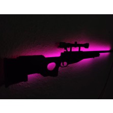Dekoraven Awp LED Işıklı Ahşap Tablo