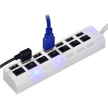 Temiz Pazar 7 Port USB Hub - On/off Switch Işıklı - USB Çoklayıcı