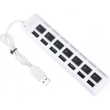 Temiz Pazar 7 Port USB Hub - On/off Switch Işıklı - USB Çoklayıcı