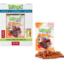 Wooc Tavuklu Mini Çubuk Köpek Ödül Maması 6X80 gr