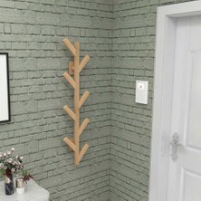 Eryatex Duvara Monte Ahşap Elbise Askısı Portmanto Askılık Dekoratif Askı Askılık Natural Elbise Askıs
