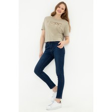 U.S. Polo Assn. Kadın Haki T-Shirt 50249014-VR027