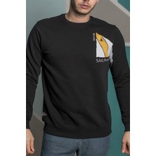 Noople Erkek Cluster Sweatshirt - Siyah
