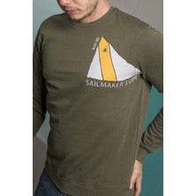 Noople Erkek Cluster Sweatshirt - Haki