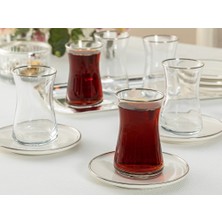 English Home Torino Porselen 12 Parça Çay Takımı 160 ml Silver