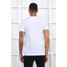 Noople Bisiklet Yaka You Had Me At Logo T-Shirt - Beyaz