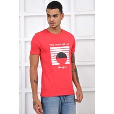 Noople Bisiklet Yaka  T-Shirt - Pembe