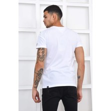 Noople Bisiklet Yaka Classic Logo T-Shirt - Beyaz