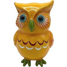 Dünyadan Hediyeler Polyester Kumbara Baykuş Sarı