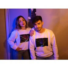 AASİ Kuzey Işıkları Baskılı Karanlıkta Parlayan Oversize Sweatshirt