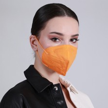 Famex N95 Ffp2 Koruyucu Maske Turuncu Renk 10 Adet Tekli Paket Duck Modeli