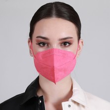 Famex N95 Ffp2 Koruyucu Maske Pembe Renk 10 Adet Tekli Paket Duck Modeli