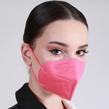 Famex N95 Ffp2 Koruyucu Maske Pembe Renk 10 Adet Tekli Paket Duck Modeli