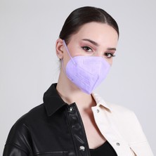 Famex N95 Ffp2 Koruyucu Maske Mor Renk 10 Adet Tekli Paket Duck Modeli