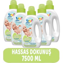 Uni Baby Çamaşır Deterjanı Sensitive 1500ML Hassas Dokunuş -Yeşil -5 Li Set