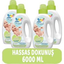 Uni Baby Çamaşır Deterjanı Sensitive 1500ML Hassas Dokunuş -Yeşil -4 Lü Set