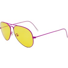 Eroe E22 Metal Damla Model Pembe-Sarı Güneş Gözlüğü C3-S