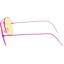 Eroe E22 Metal Damla Model Pembe-Sarı Güneş Gözlüğü C3-S