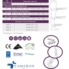 Provaris Dizüstü Burnu Kapalı  Çorabı 20-30MMHG