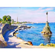 Womb Hobby Dalgakıran Sayılarla Boyama SETI40X50 cm Tuval Şasesine Gerili