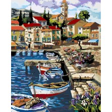 Womb Hobby Kordon Sayılarla Boyama Seti 40X50 cm Tuvale Gerili