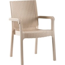 Holiday Markiz Rattan Koltuk Cappuccino | 6'lı Set