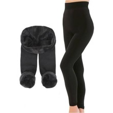 Anıt Larosa Peluş Termal Tayt Siyah - L/xl